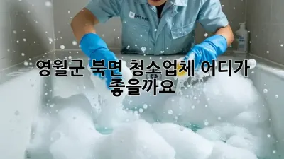 영월군 북면 청소업체, 어디가 좋을까요?